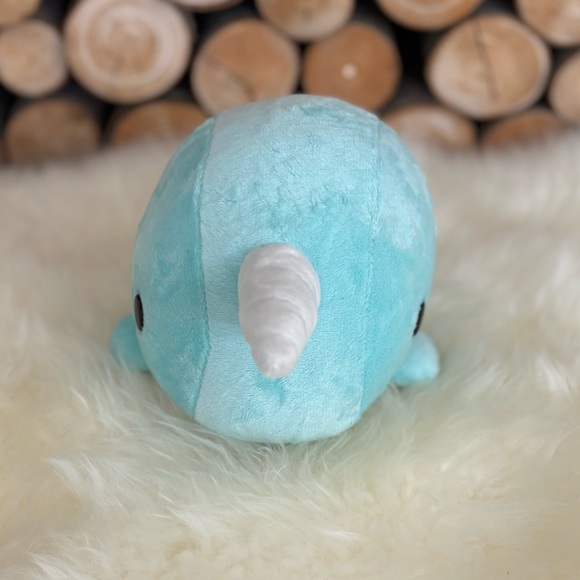 Narwhal Plush Blue Stuffie Toy by Bellzi - Picture 5 of 9